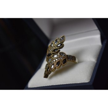 925 Sterling Silver Alpanite & CZ Ring Size 9