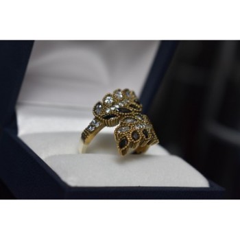 925 Sterling Silver Alpanite & CZ Ring Size 9