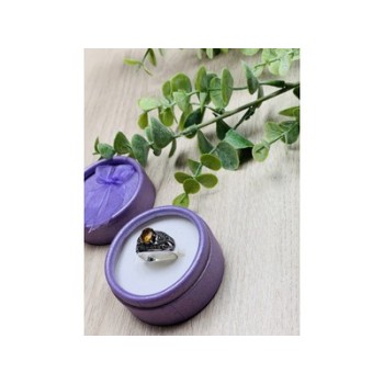 925 Sterling Silver Heliodor Ring Size 6.5