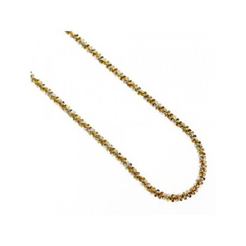 925 Sterling Silver Gold Plated Chain-Necklace Italy 20 In