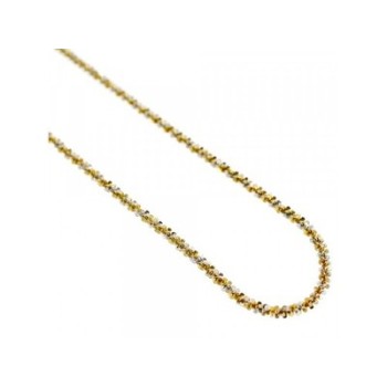 925 Sterling Silver Gold Plated Chain-Necklace Italy 20 In