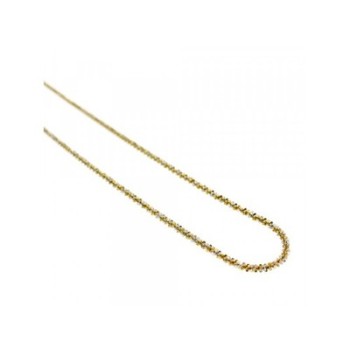 925 Sterling Silver Gold Plated Chain-Necklace Italy 20 In