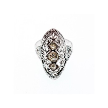 925 Sterling Silver Tourmaline Ring Size 6.5