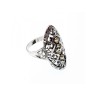 925 Sterling Silver Tourmaline Ring Size 6.5