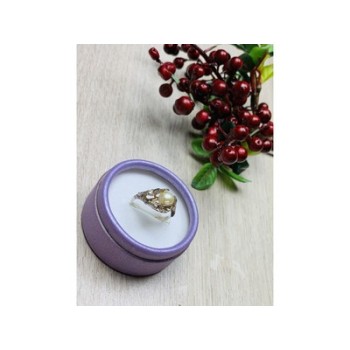 925 Sterling Silver Pearl Ring Size 8