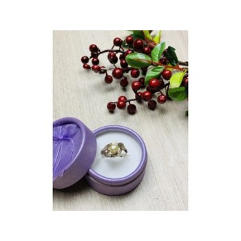 925 Sterling Silver Pearl Ring Size 8