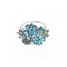 925 STERLING SILVER MULTI GEMSTONES RING SIZE 11