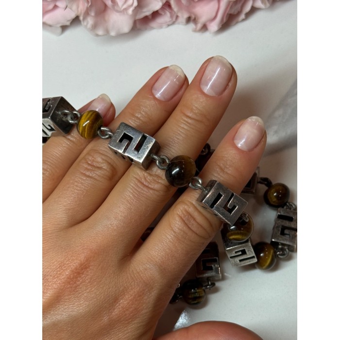 925 Sterling Silver Amber Necklace Length 20 Inch