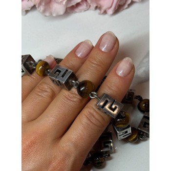 925 Sterling Silver Amber Necklace Length 20 Inch