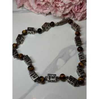 925 Sterling Silver Amber Necklace Length 20 Inch