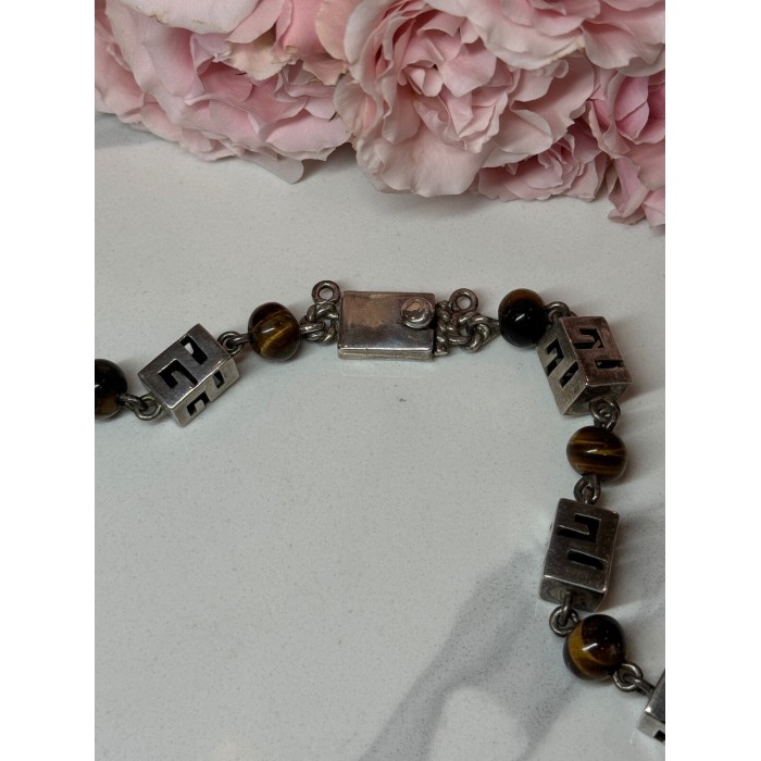 925 Sterling Silver Amber Necklace Length 20 Inch