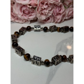 925 Sterling Silver Amber Necklace Length 20 Inch