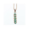 925 Sterling Silver Turquoise  Chain with Pendant Italy