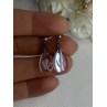 Aurora Borealis Teardrop 925 Sterling Silver Earrings Length 1 Inch