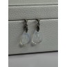 Aurora Borealis Teardrop 925 Sterling Silver Earrings Length 1 Inch