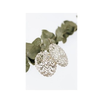 925 Sterling Silver Openwork Earrings