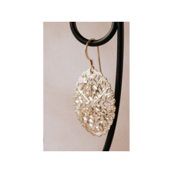 925 Sterling Silver Openwork Earrings