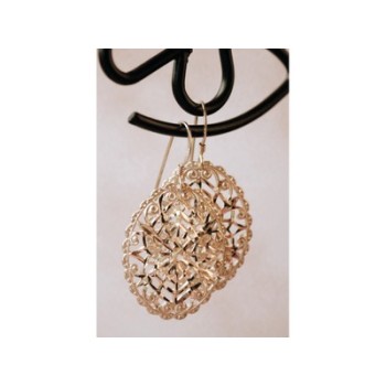 925 Sterling Silver Openwork Earrings