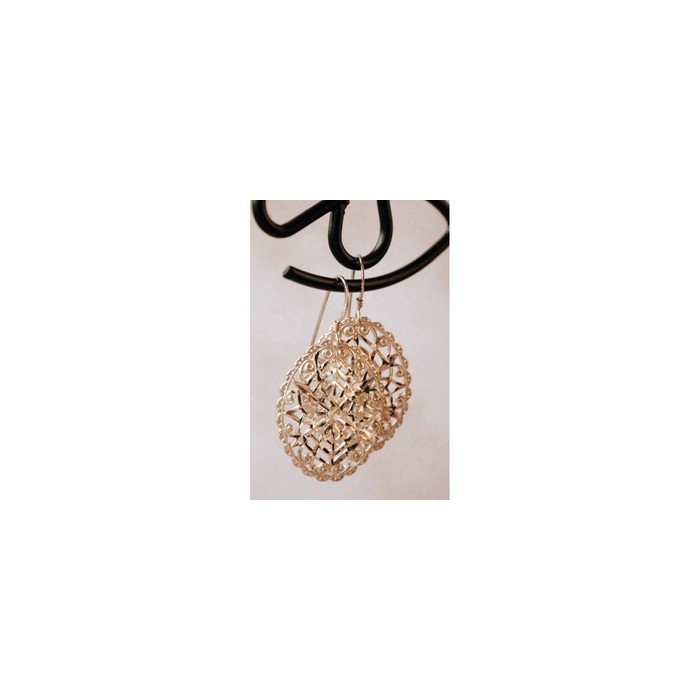 925 Sterling Silver Openwork Earrings