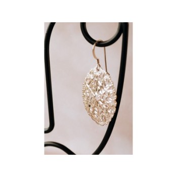 925 Sterling Silver Openwork Earrings