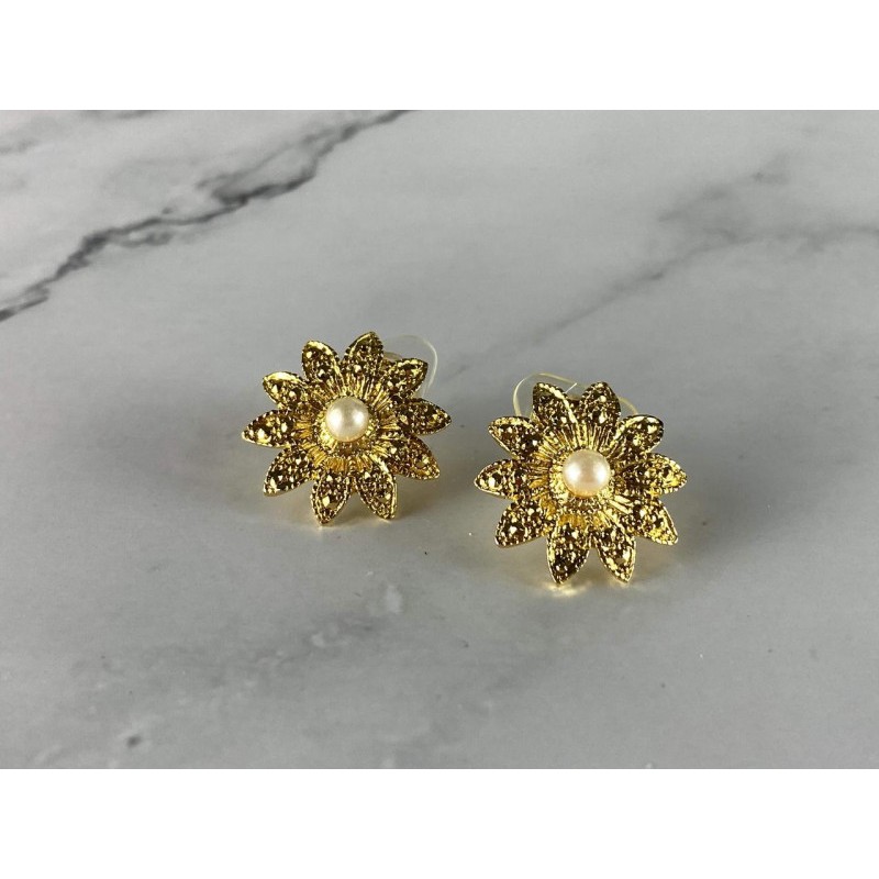 925 STERLING SILVER GOLD PLATED PEARLS 