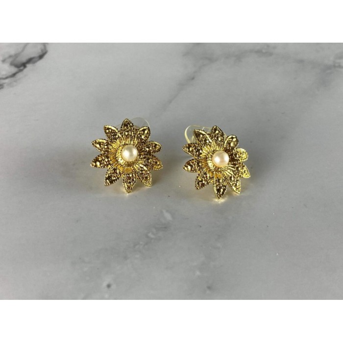 925 STERLING SILVER GOLD PLATED PEARLS 