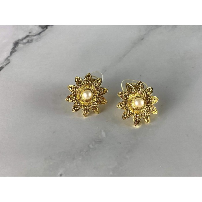 925 STERLING SILVER GOLD PLATED PEARLS 