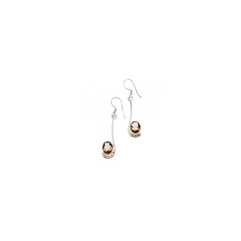 925 Sterling Silver Hessonite Earrings