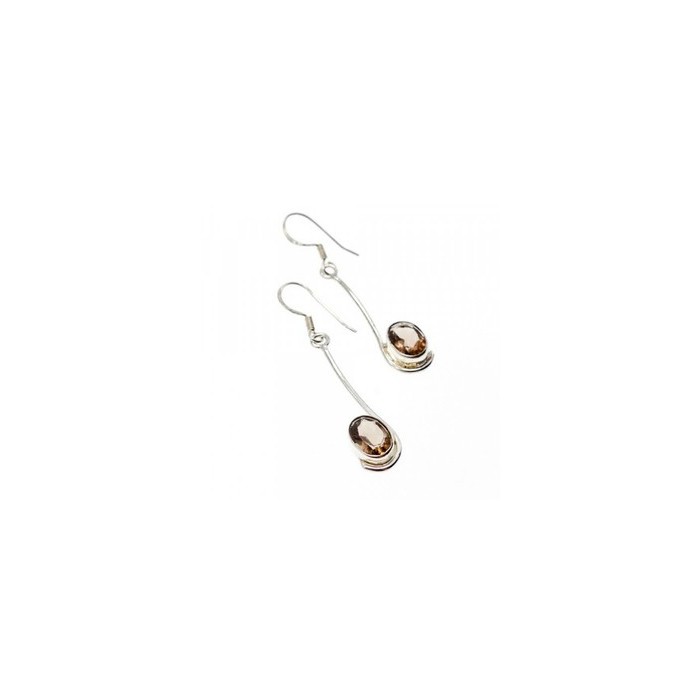 925 Sterling Silver Hessonite Earrings