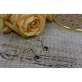 925 Sterling Silver Hessonite Earrings