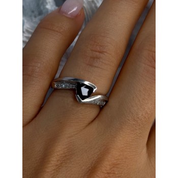 925 Sterling Silver Garnet & Beryl Ring Size 6.5