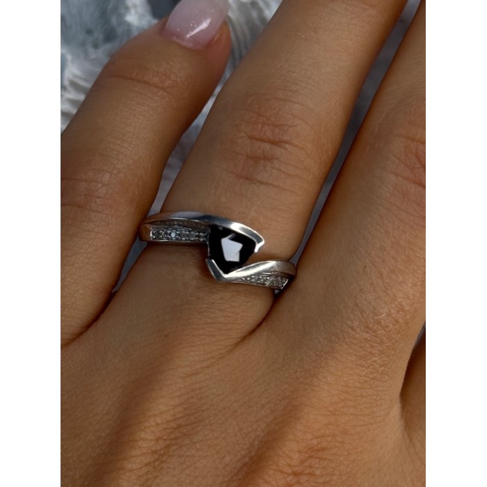 925 Sterling Silver Garnet & Beryl Ring Size 6.5