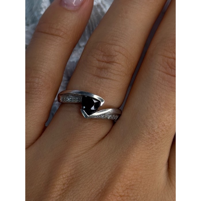 925 Sterling Silver Garnet & Beryl Ring Size 6.5