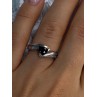 925 Sterling Silver Garnet & Beryl Ring Size 6.5