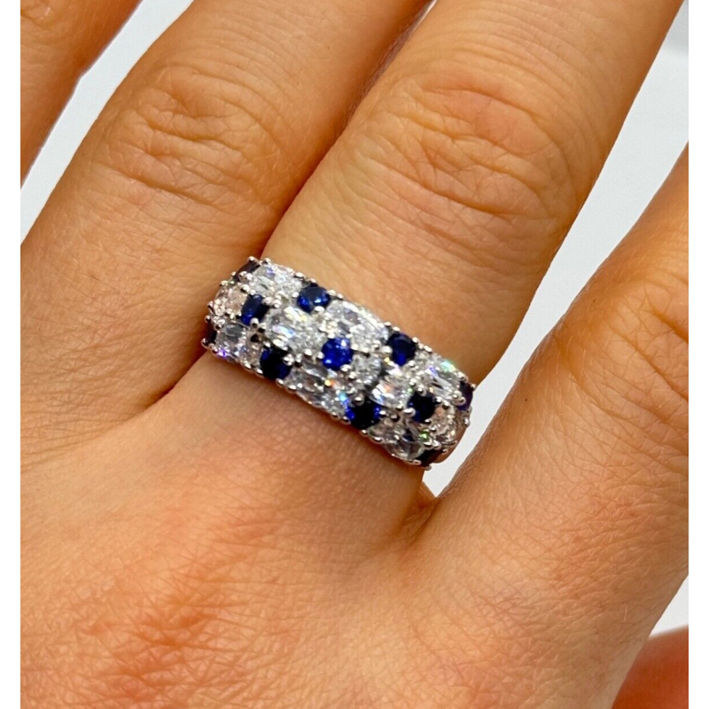 925 Sterling Silver CZ Ring Size 7