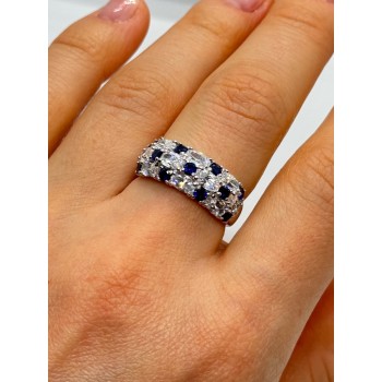 925 Sterling Silver CZ Ring Size 7