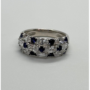 925 Sterling Silver CZ Ring Size 7