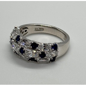 925 Sterling Silver CZ Ring Size 7