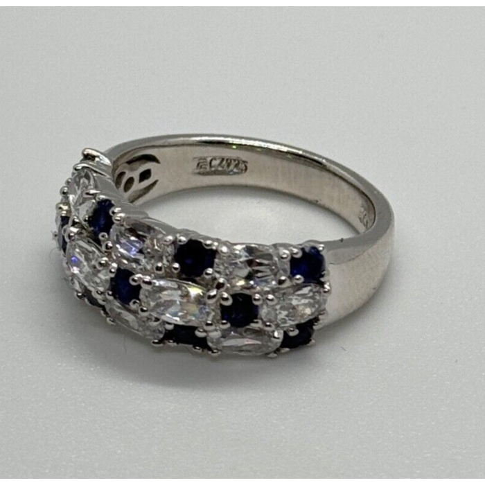 925 Sterling Silver CZ Ring Size 7