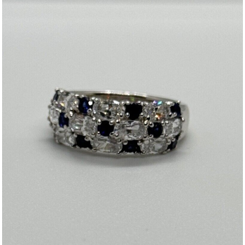925 Sterling Silver CZ Ring Size 7
