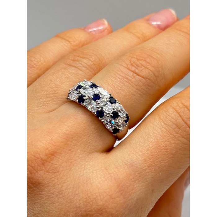 925 Sterling Silver CZ Ring Size 7