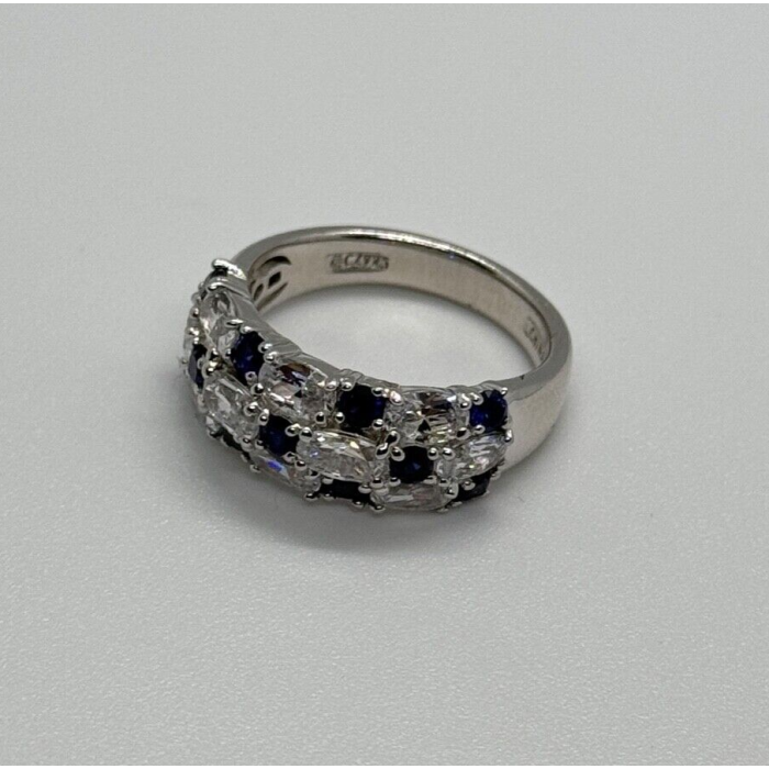 925 Sterling Silver CZ Ring Size 7