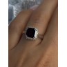925 Sterling Silver Almandine & Beryl Ring Size 7
