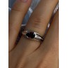 Kabana 925 Sterling Silver Garnet Ring Size 7