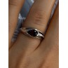 Kabana 925 Sterling Silver Garnet Ring Size 7