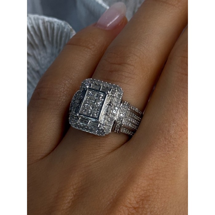 Elegant Design 925 Sterling Silver Beryl Ring Size 7