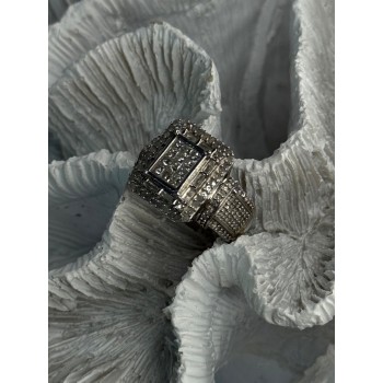 Elegant Design 925 Sterling Silver Beryl Ring Size 7