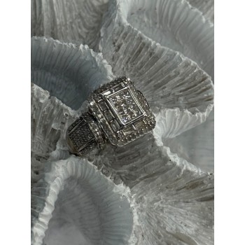 Elegant Design 925 Sterling Silver Beryl Ring Size 7