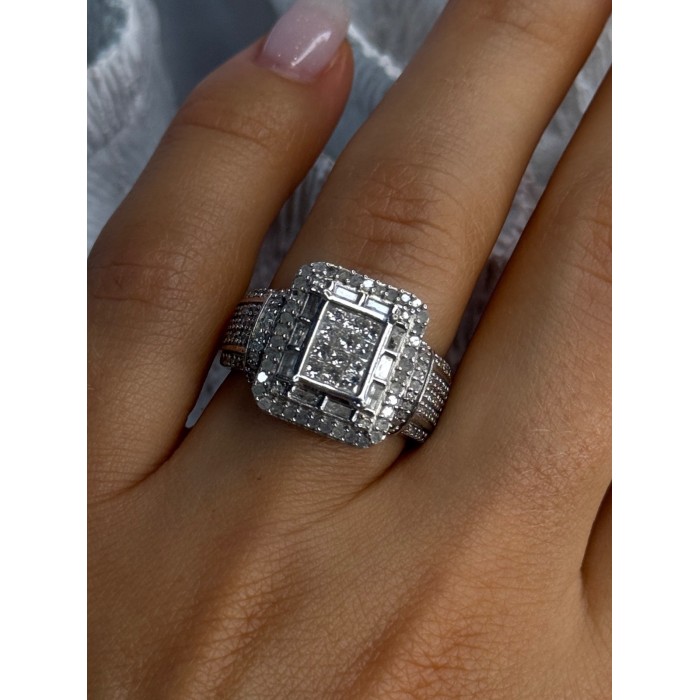 Elegant Design 925 Sterling Silver Beryl Ring Size 7