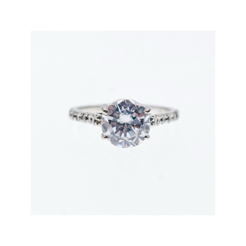 925 Sterling Silver CZ Ring Size 6.75